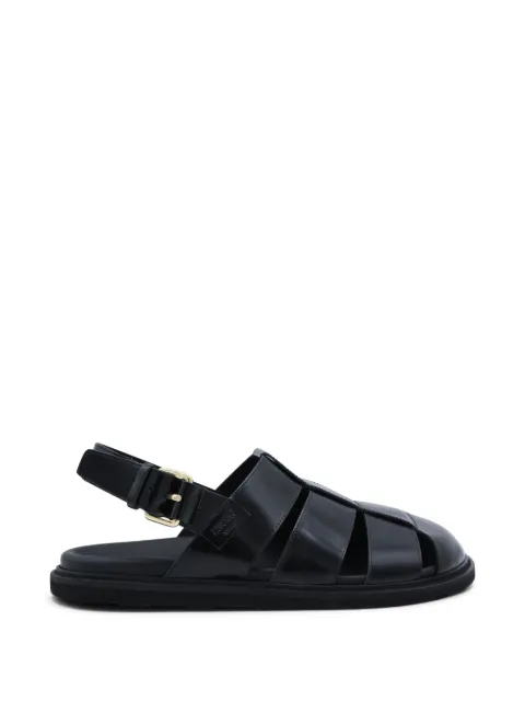 Moschino strappy buckle leather sandals