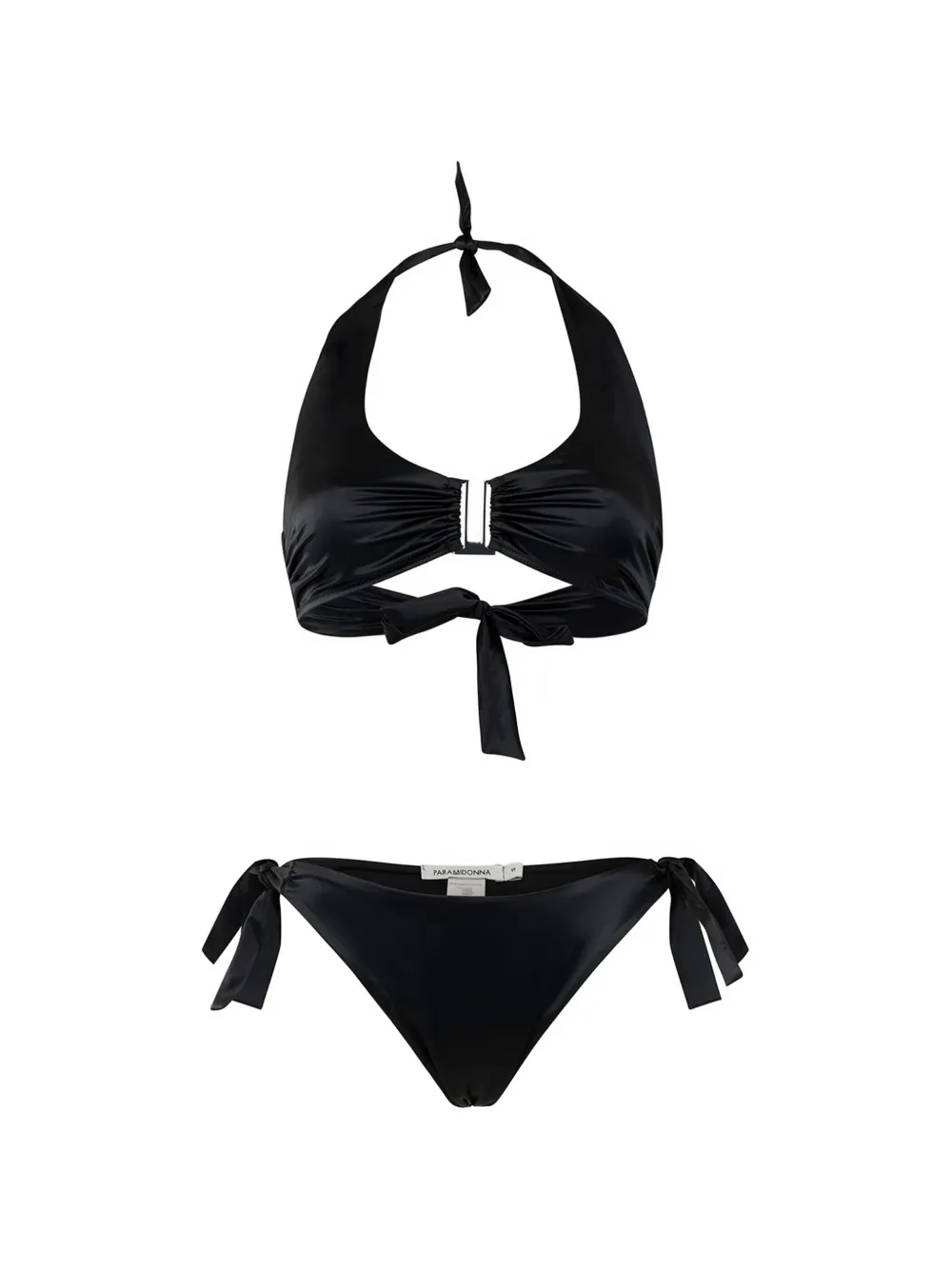 PARAMIDONNA Jane knot-detail bikini - Schwarz