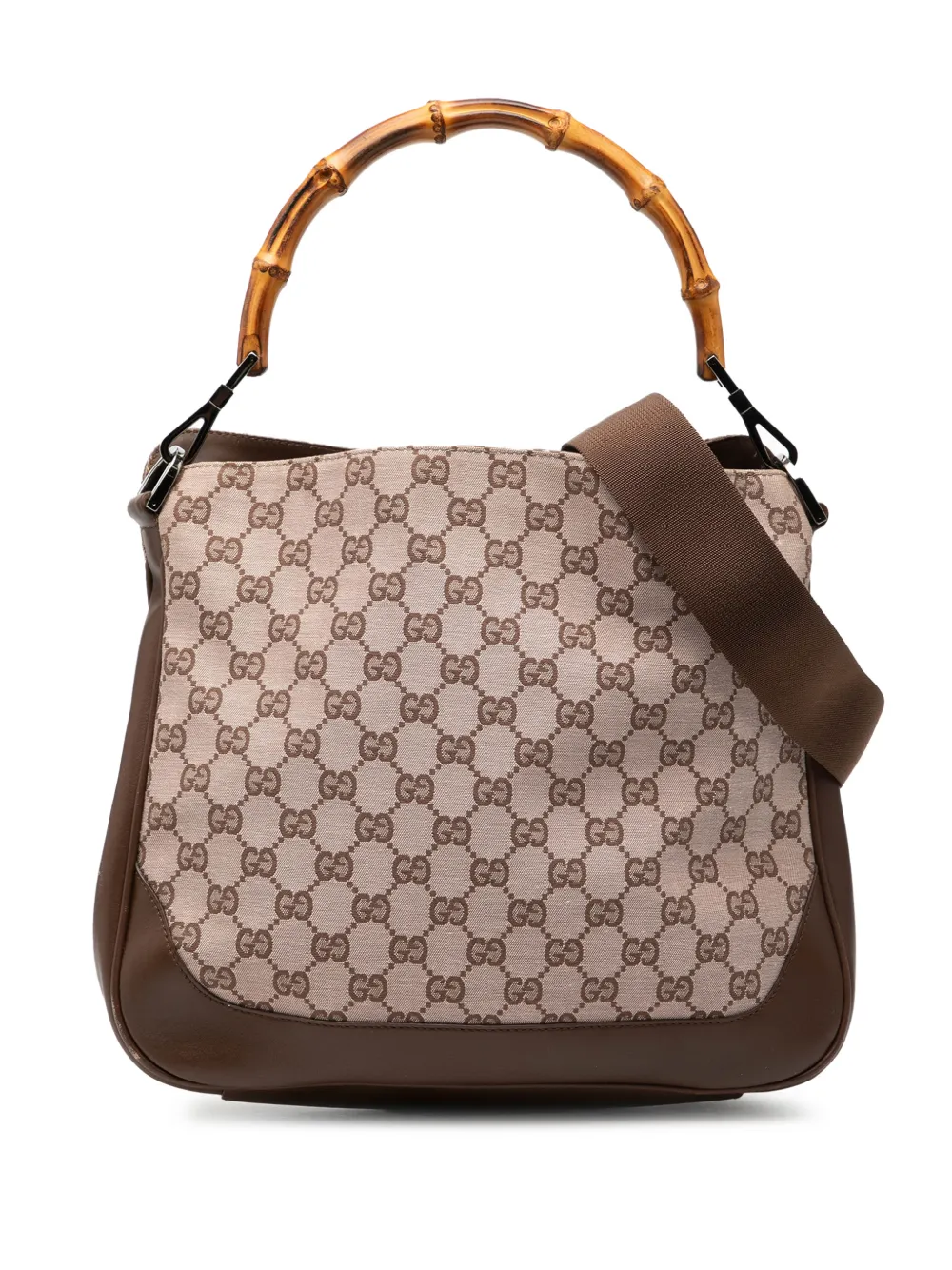 Gucci Pre-Owned 2000-2015 GG Canvas Bamboo satchel - Marrone