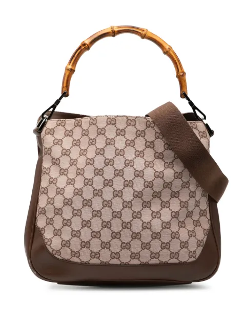 Gucci Pre-Owned 2000-2015 GG Canvas Bamboo satchel