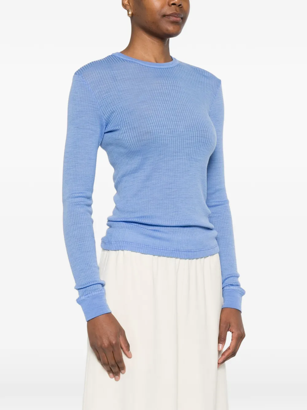  Forte Forte Ribbed Long-sleeve T-shirt - Blue 