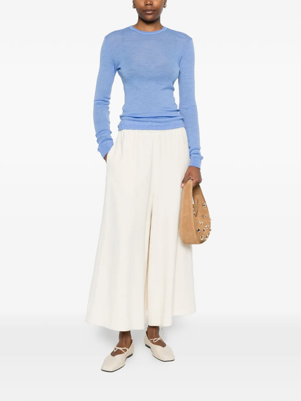  Forte Forte Ribbed Long-sleeve T-shirt - Blue 