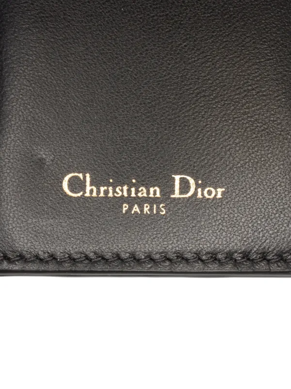 希少✨Christian Dior Long Wallet Vintage Christian Dior Pre-Owned 2021 Goatskin Saddle Wallet Long Wallets