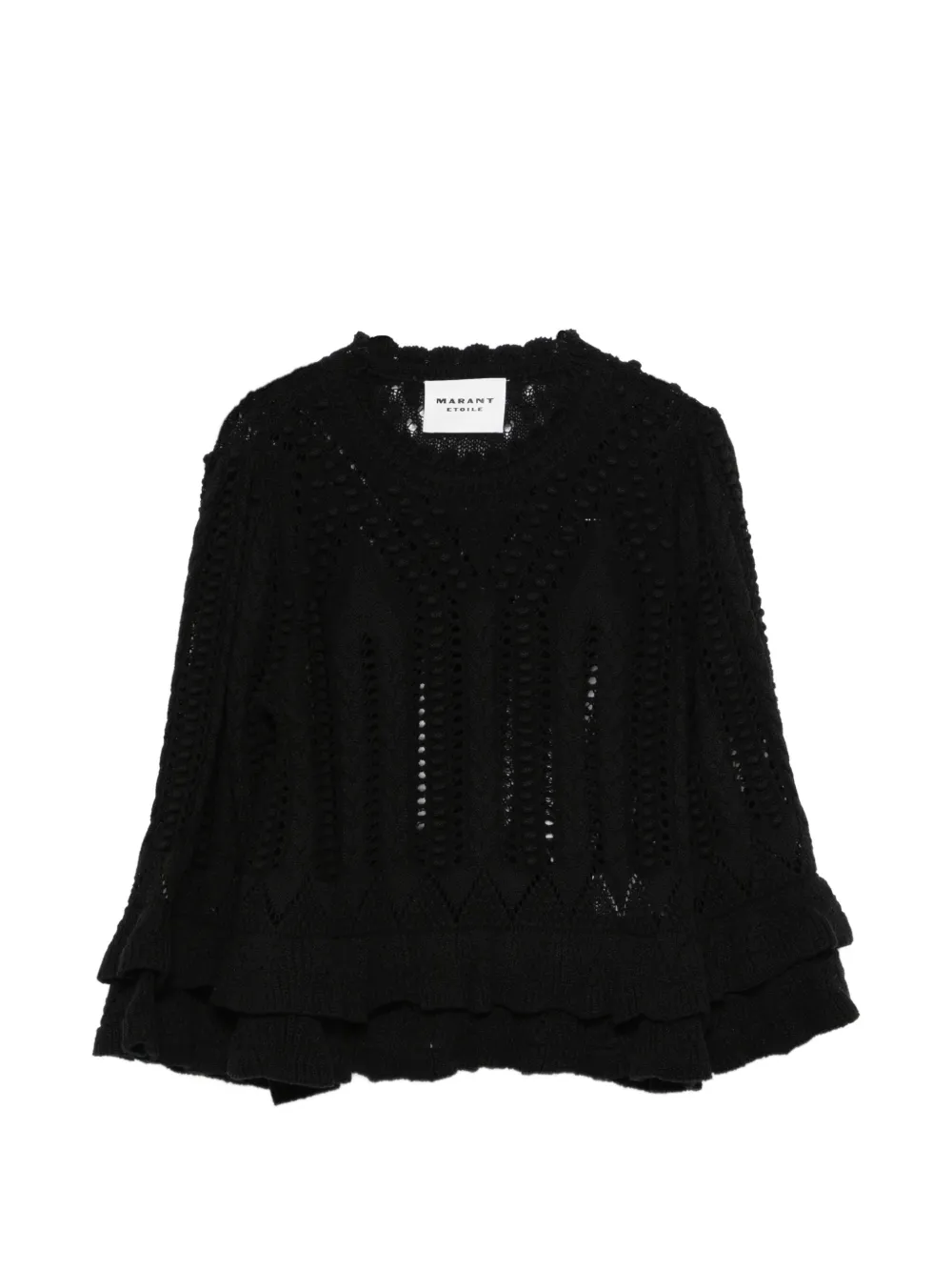 MARANT ÉTOILE Norma ruffled sweater - Nero