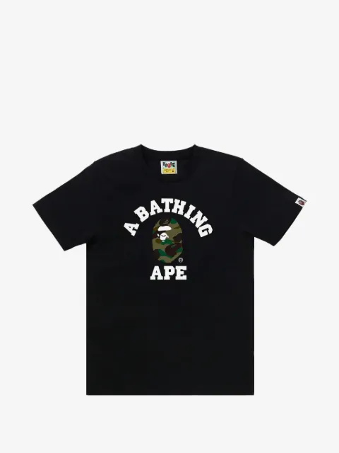 A BATHING APE® t-shirt Camo College à imprimé graphique