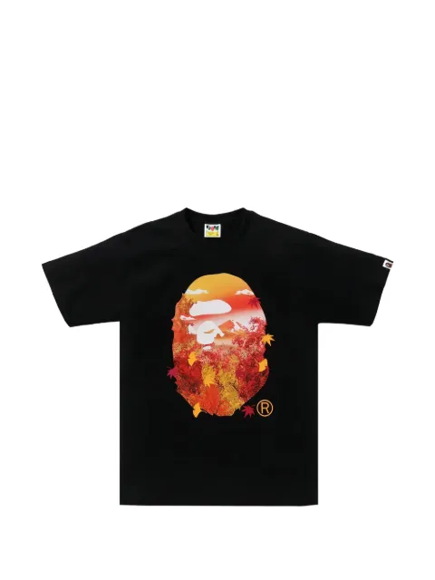 A BATHING APE® playera Autumn Photo Ape Head