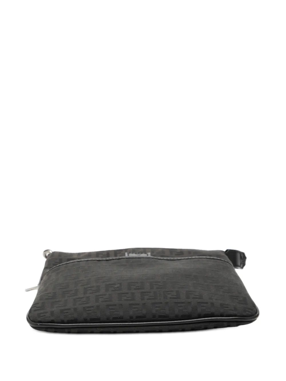 Fendi Pre-owned 2000-2010 Zucchino Canvas Crossbody Bag in Black, view 4
