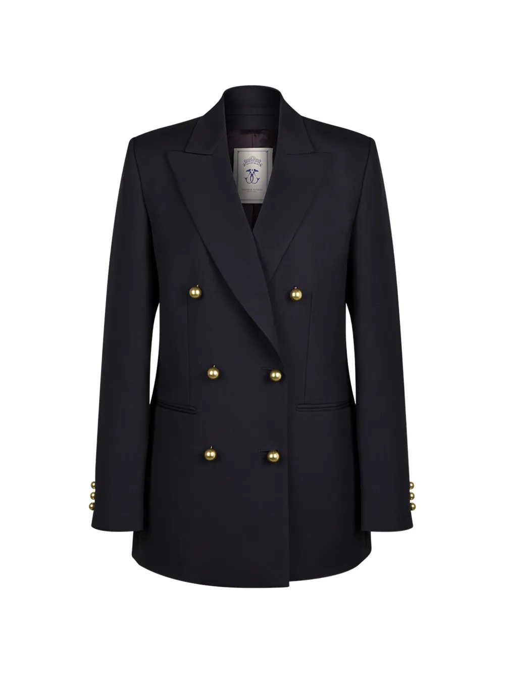 Seafarer peaked-lapel double-breasted blazer - Blu