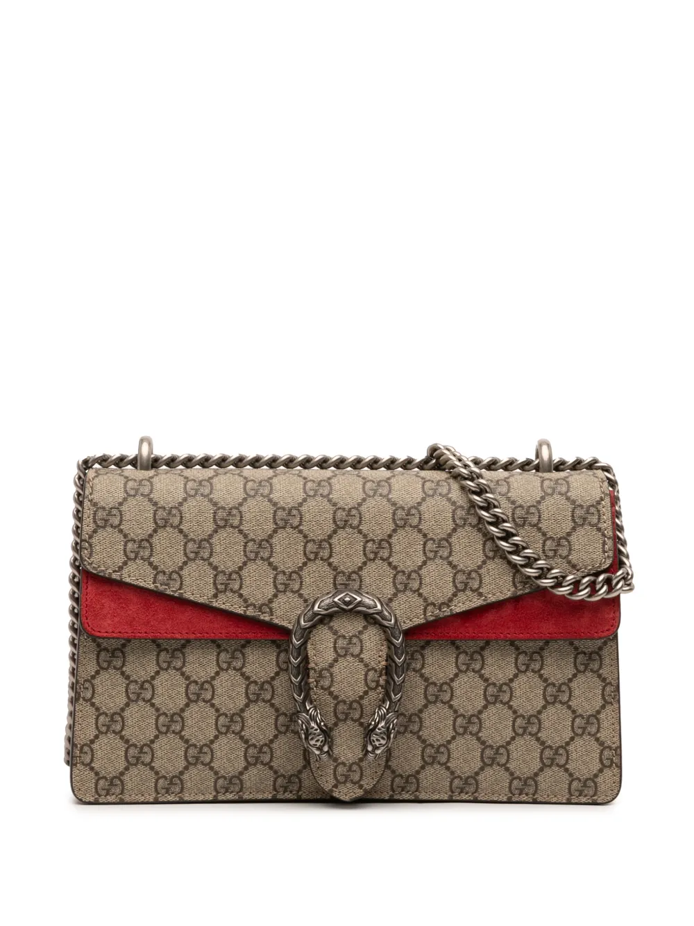 Gucci Pre-Owned 2016-2026 Medium GG Supreme Dionysus shoulder bag - Marrone