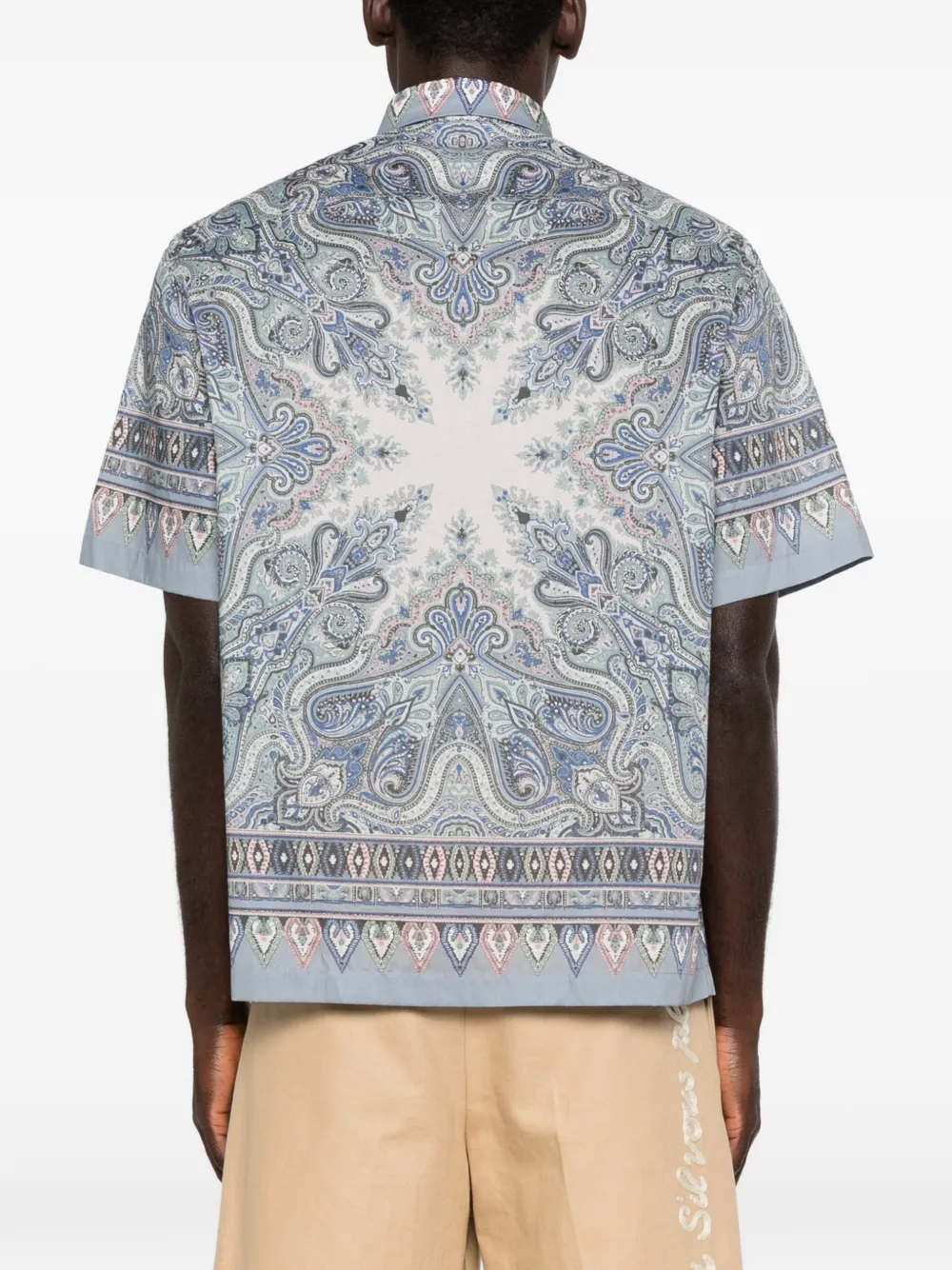 ETRO Overhemd met paisley-print Blauw