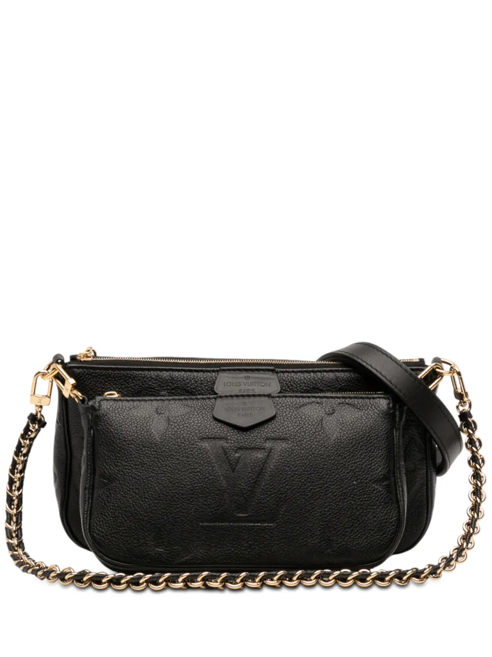 Louis Vuitton Pre-Owned 2021-2026 Monogram Giant Empreinte Multi Pochette Accessoires satchel - Nero