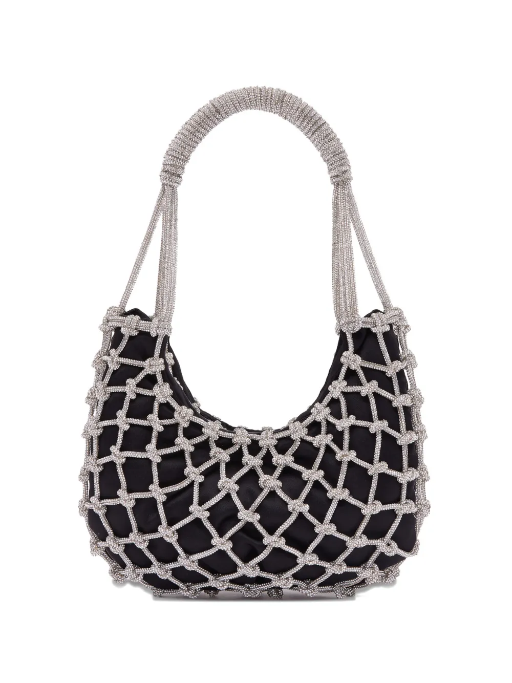 Rosantica Nodi crystal-embellished tote bag - Argento
