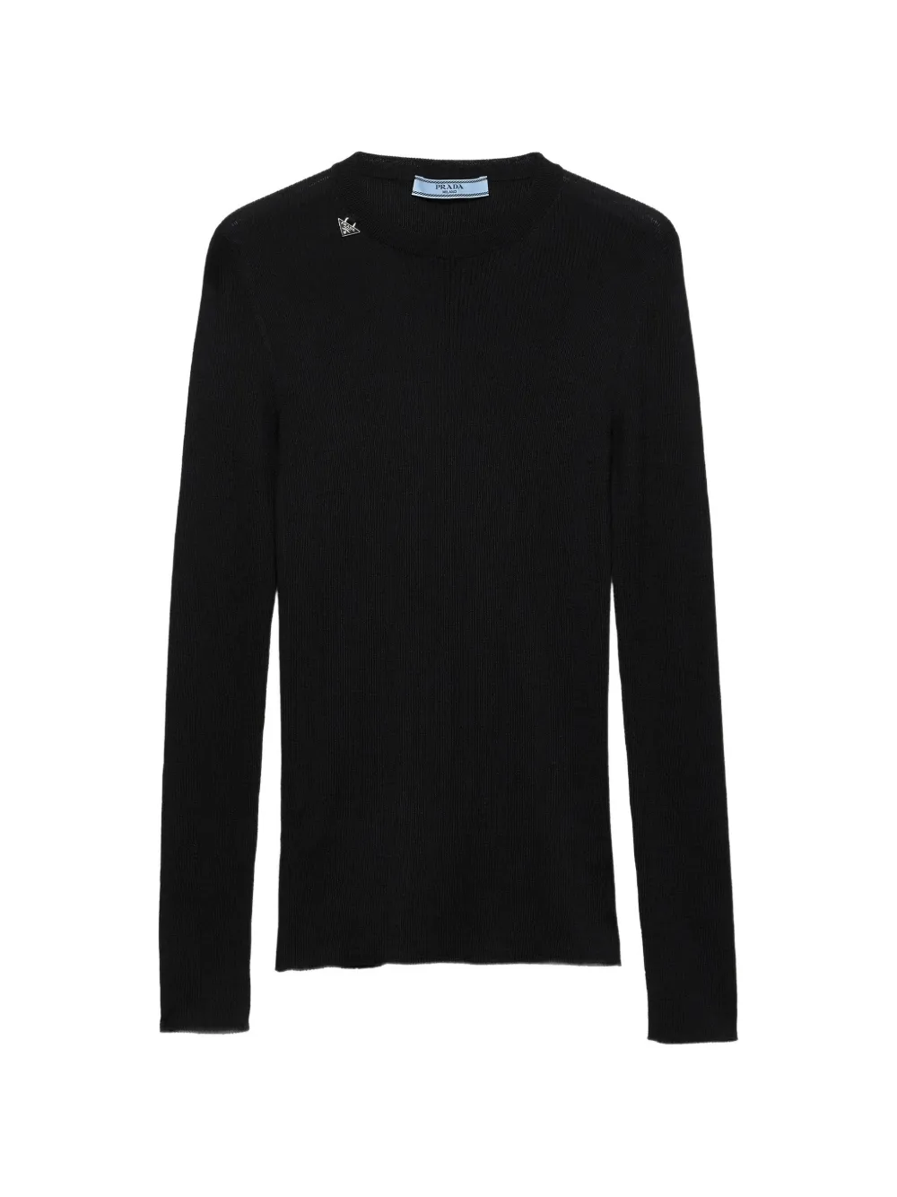 Prada long-sleeve crew-neck sweater - Nero