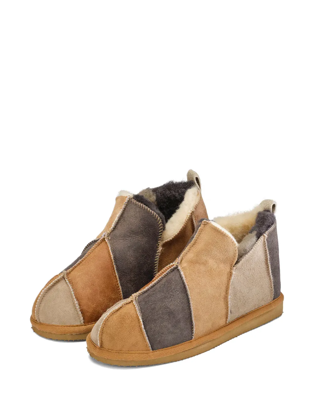  Shepherd Annie Patchwork-design Slip-on - Brown 