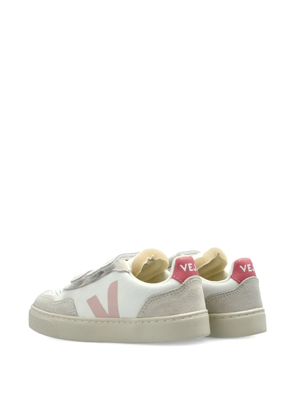 VEJA Kids V-90 leather sneakers Wit