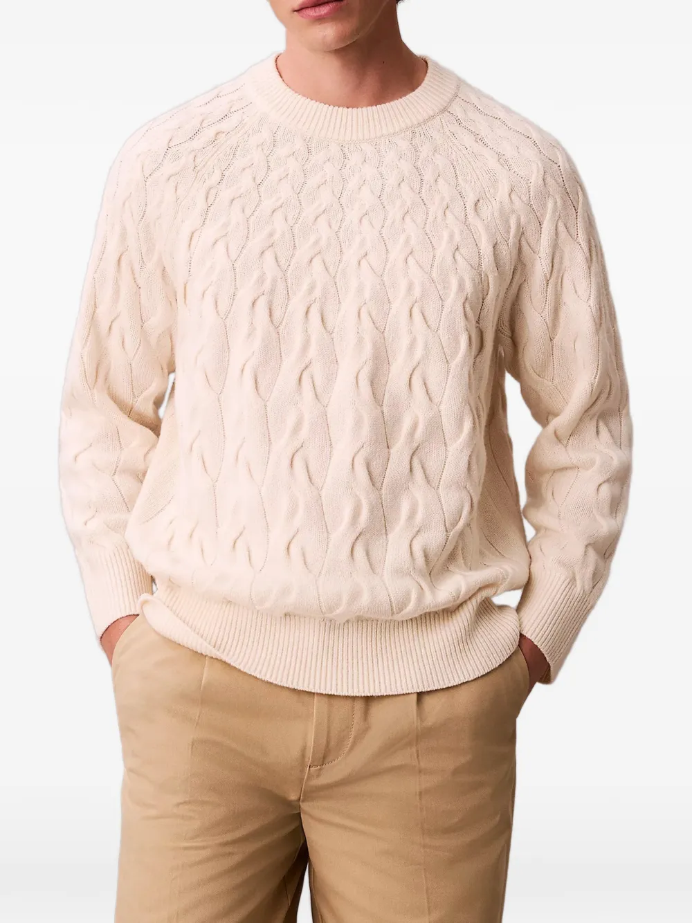 Calvin Klein cable-knit sweater - Toni neutri