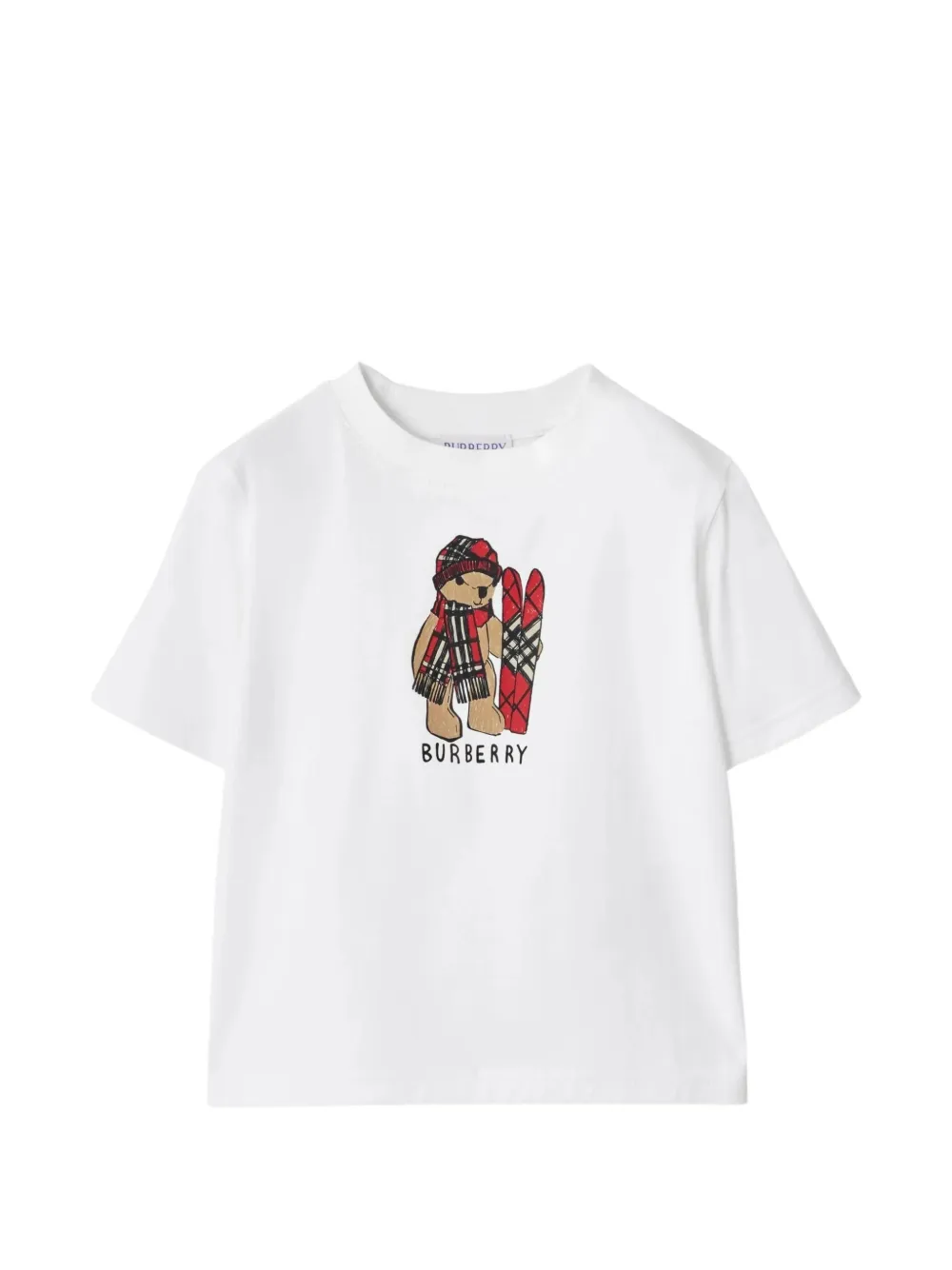 Burberry Kids Ski Bear cotton T-shirt - Bianco