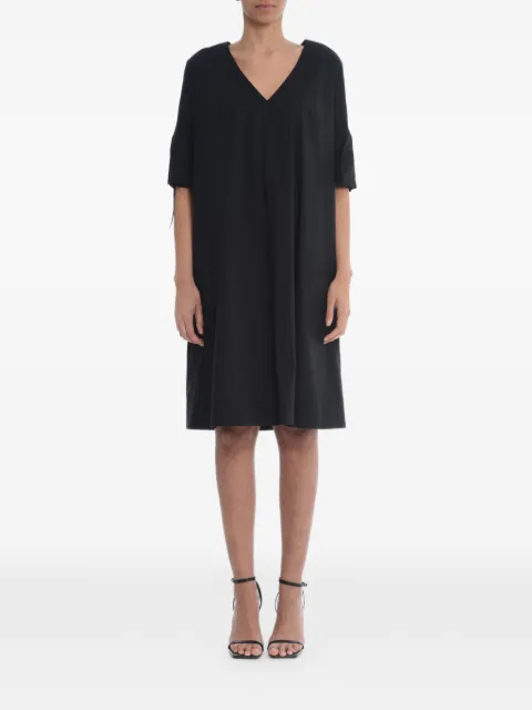 Fay V-neck quarter-sleeve dress