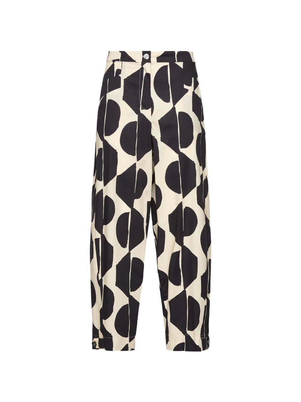 ELENA MIRO` patterned trousers - Toni neutri