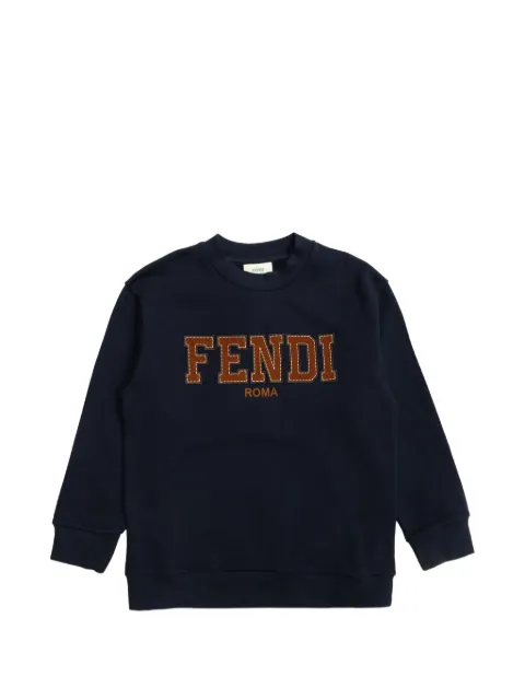 Fendi Kids logo-appliqué sweatshirt