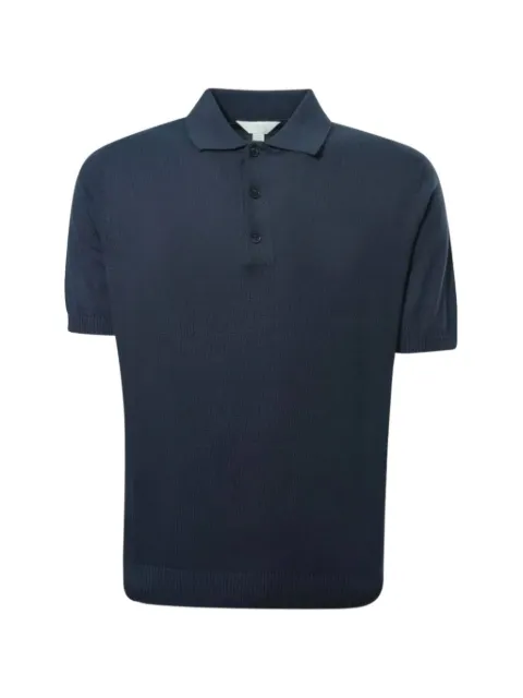 Malo short-sleeve knitted polo shirt