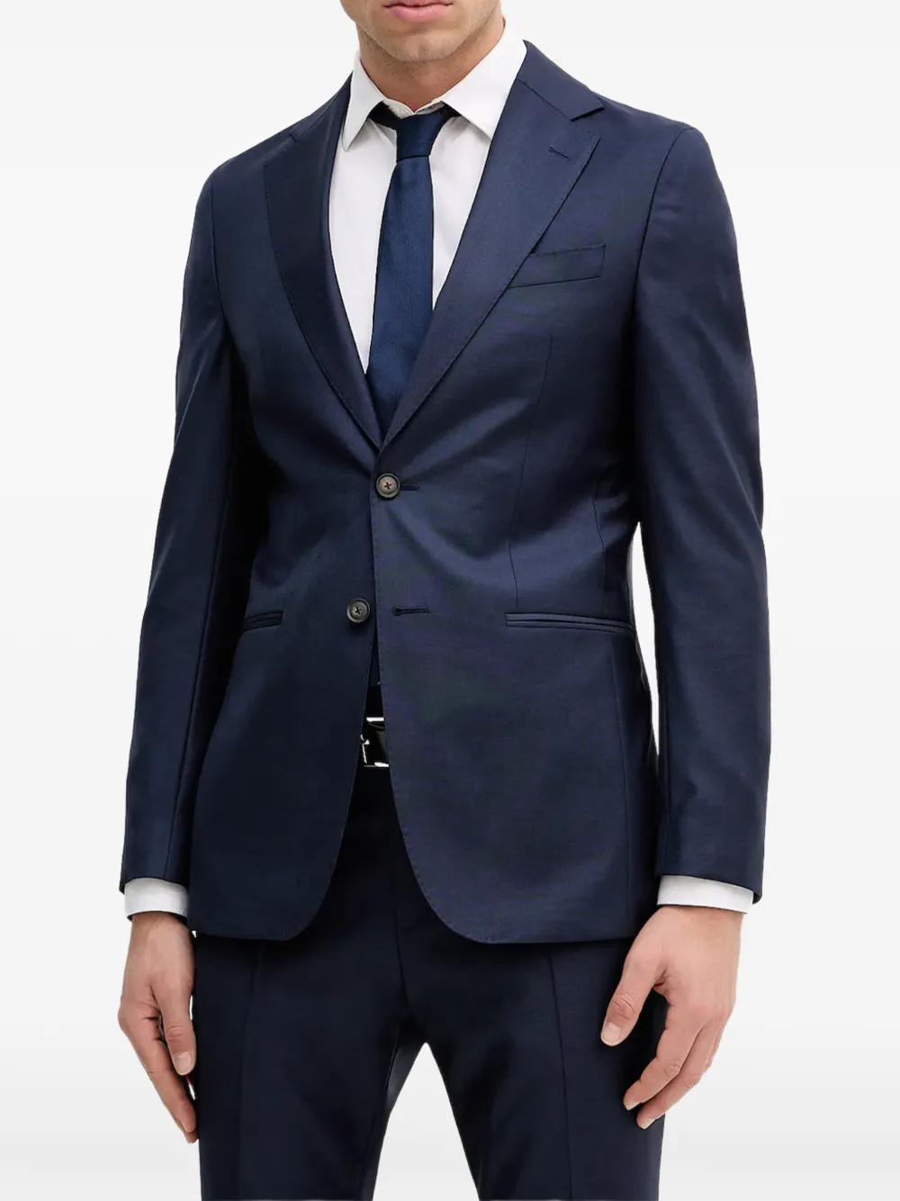 BOSS Broek met cuffs Zwart