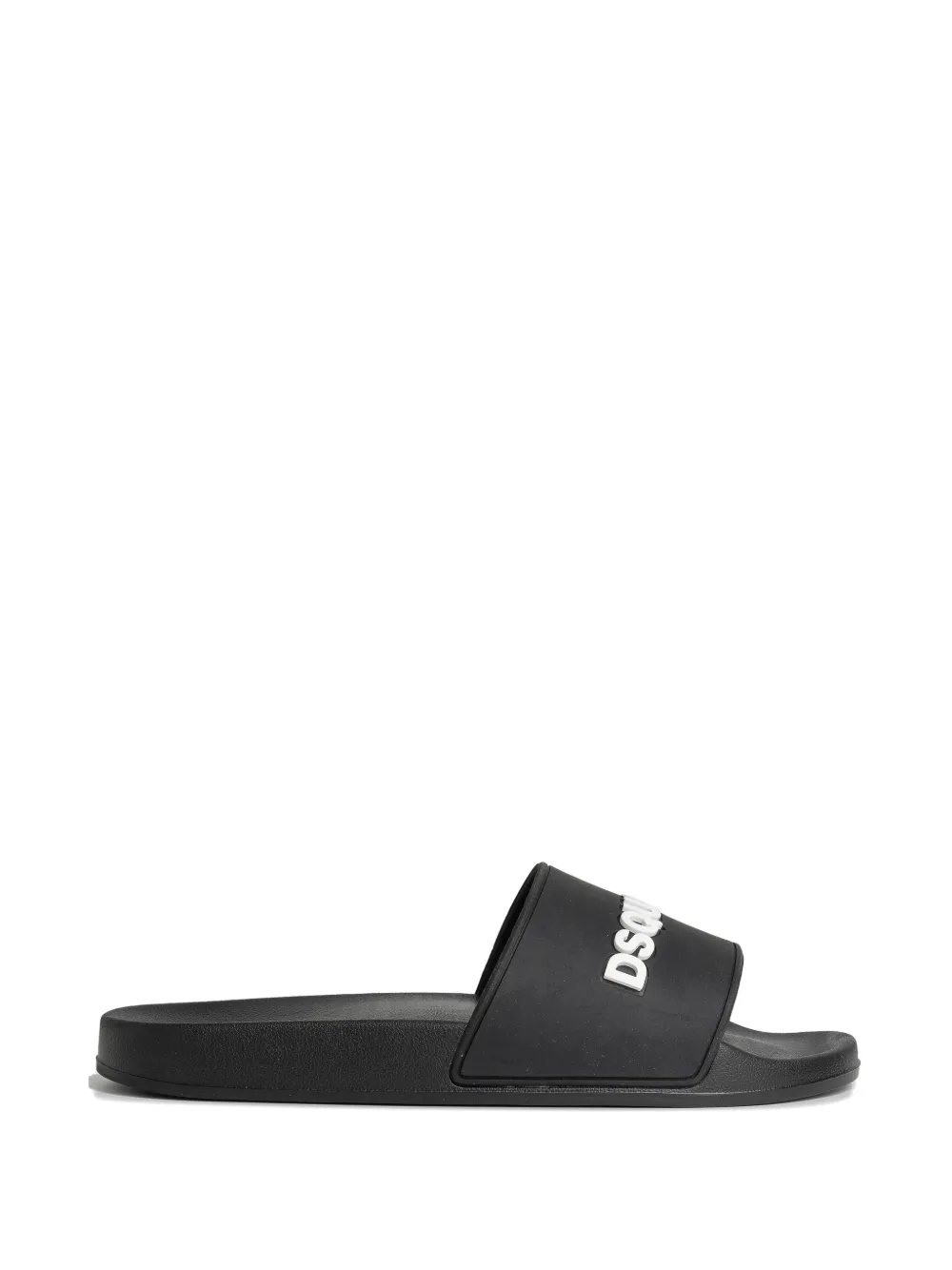 DSQUARED2 logo-embossed slip-on slides - Nero