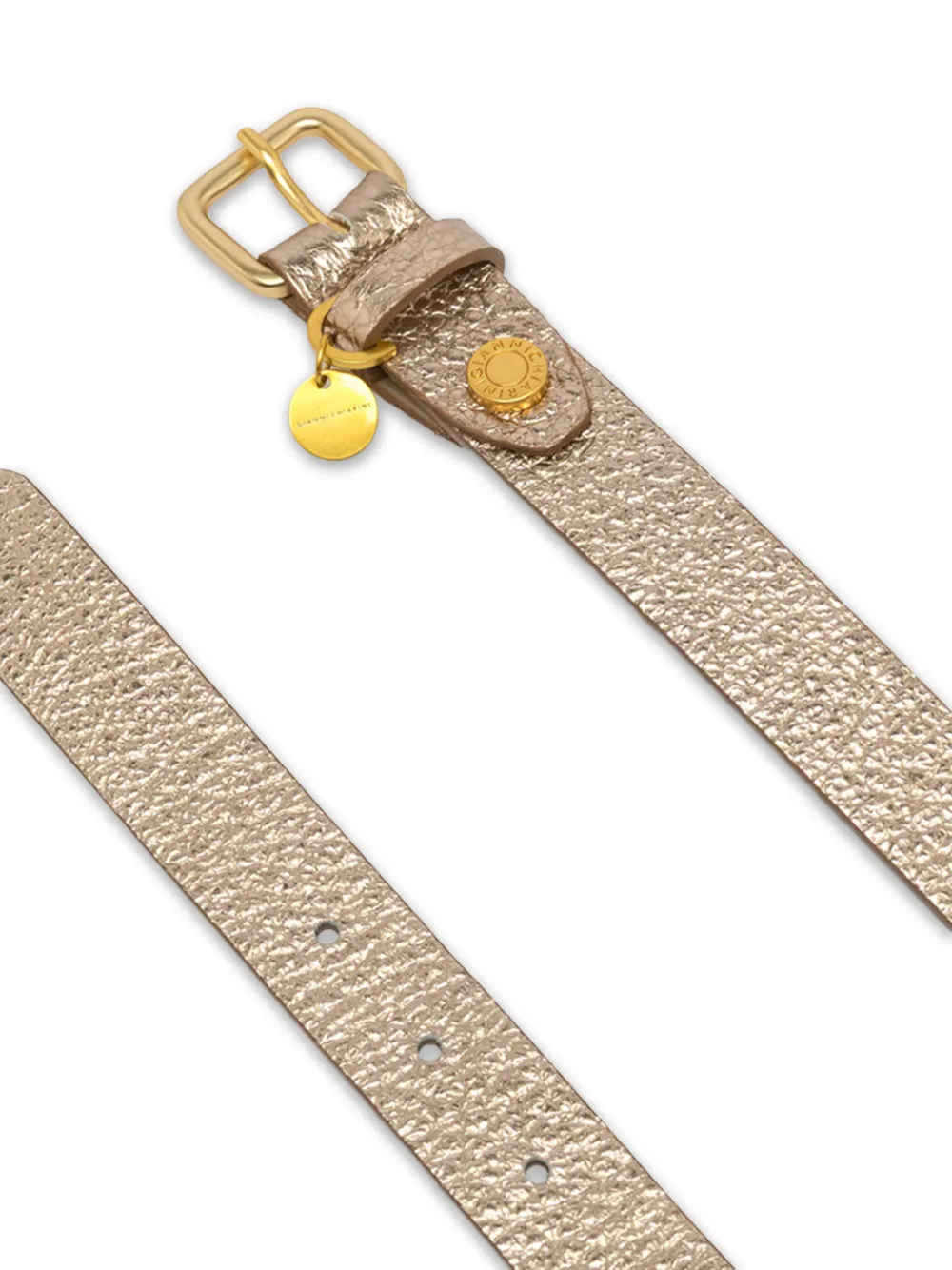 Metallic Charm Belt