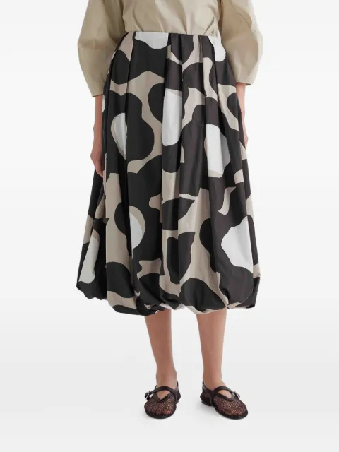 MeimeiJ Moonbeani plaeted midi skirt