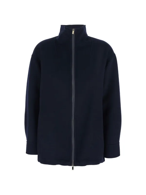 Max Mara Zip Jacket in Blue