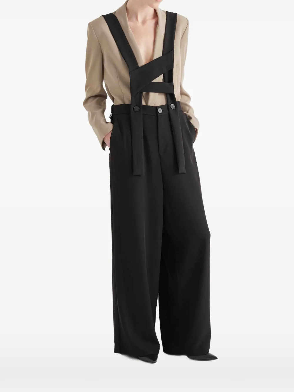 MeimeiJ button jumpsuit - Nero