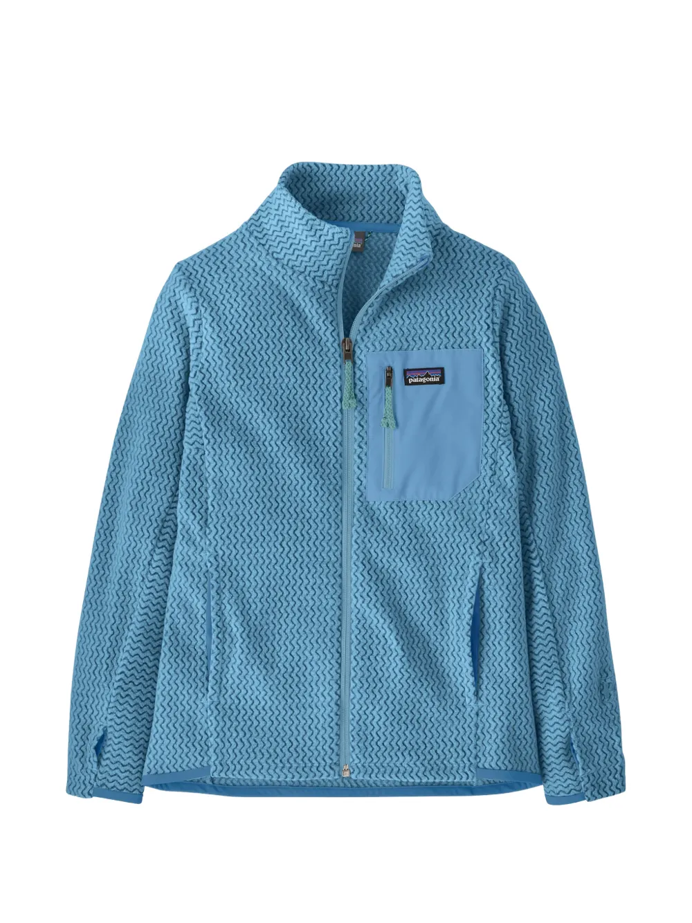 Patagonia Kids R1® Air zipped textured sweater - Blu