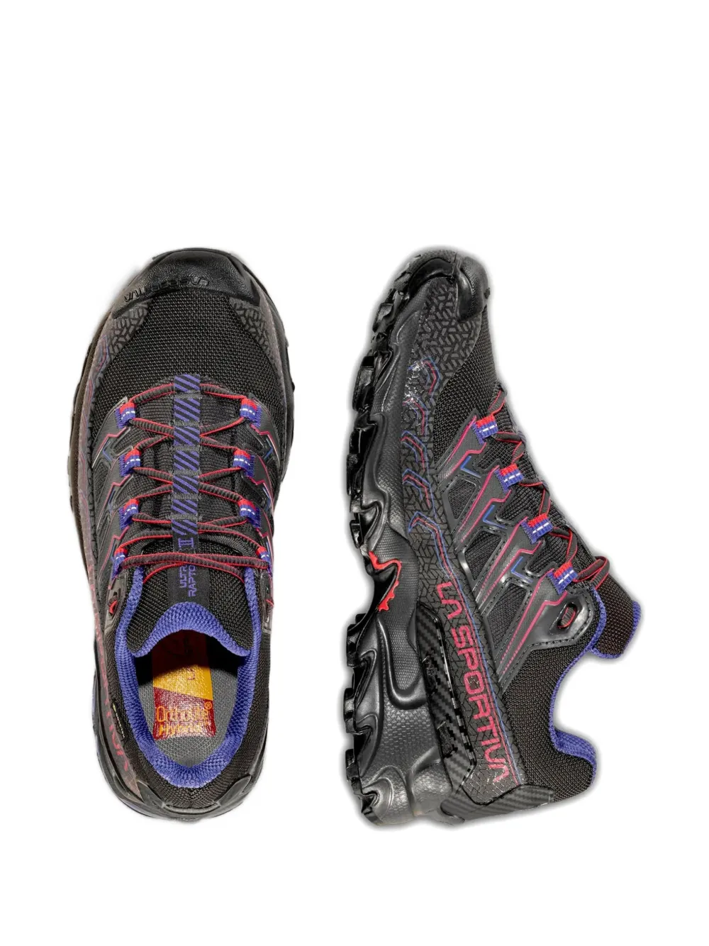 La Sportiva Ultra Raptor II patterned lace-up sneakers Zwart