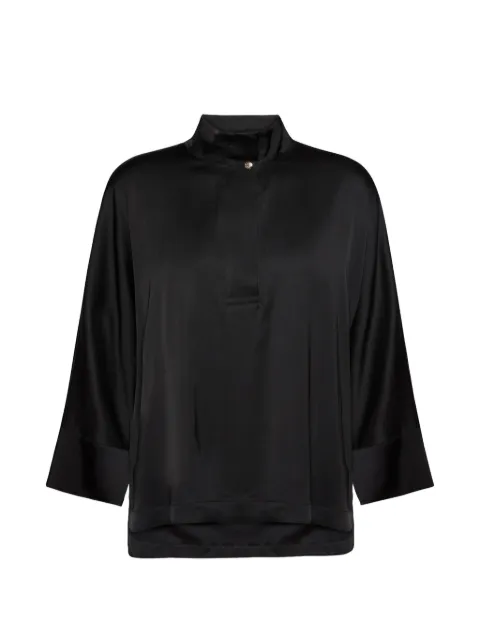 ELENA MIRÒ blouse rayée à boutonnière devant