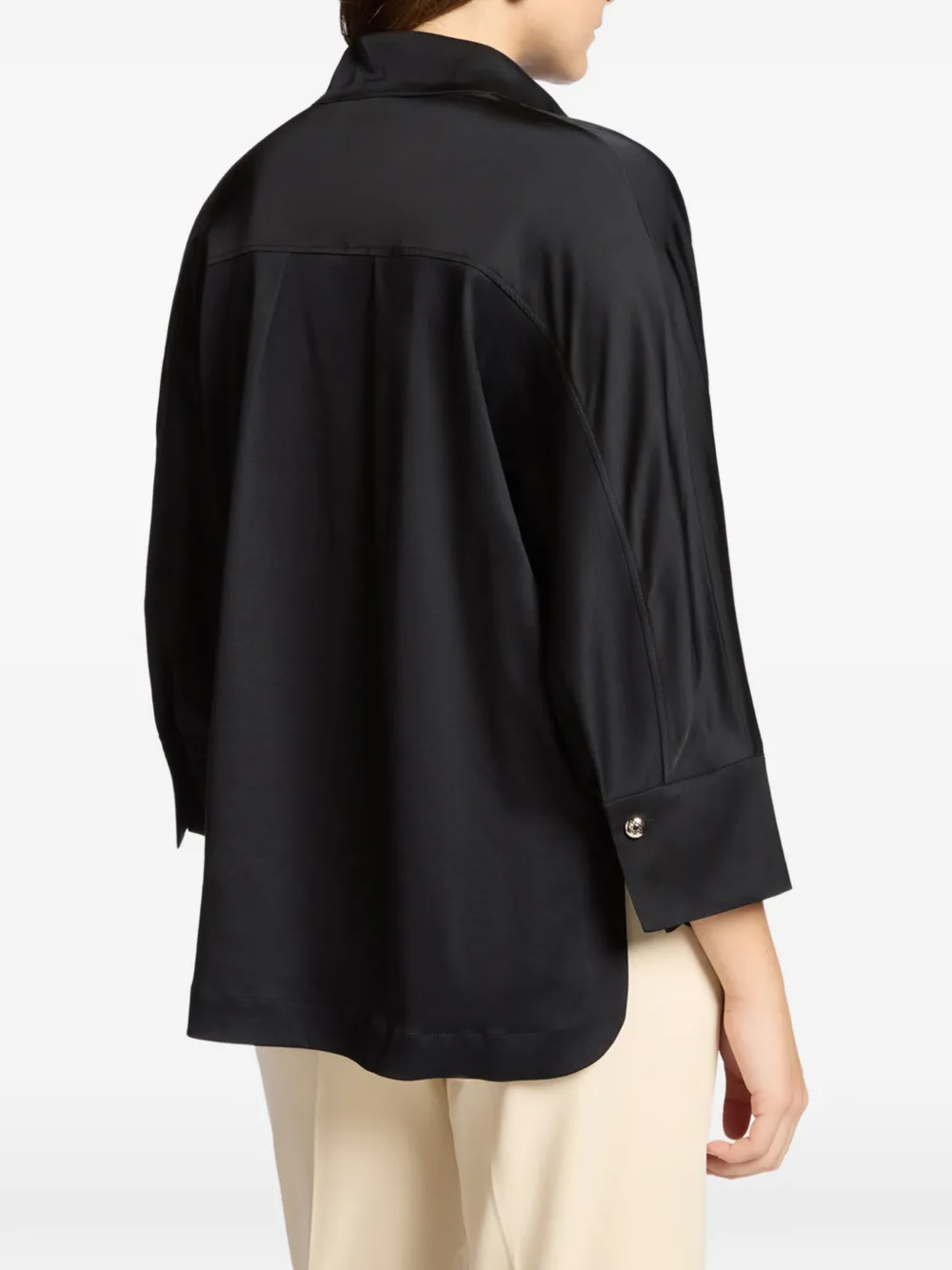 Button-Fastening Blouse