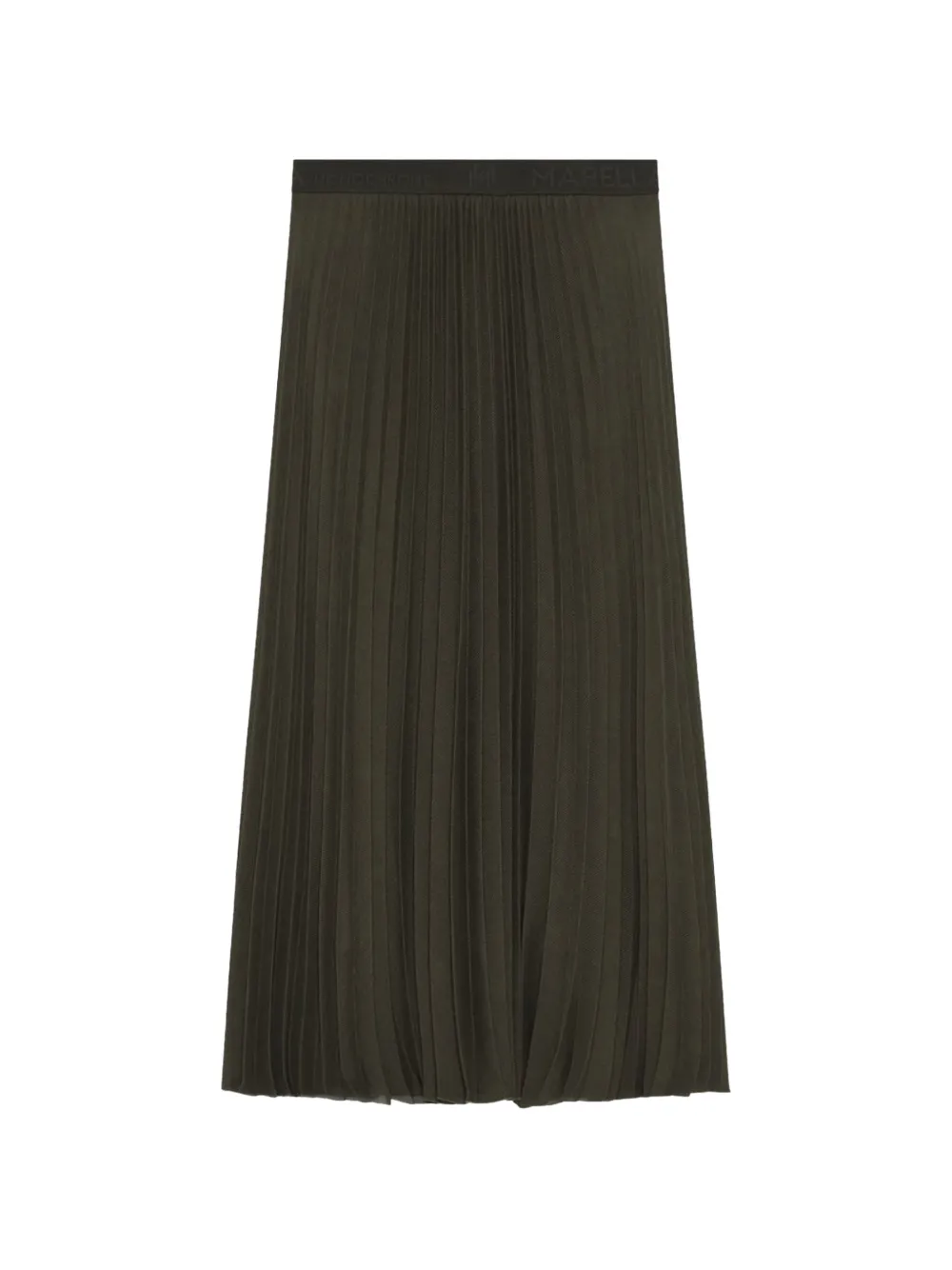 Marella Plissé-pleated midi skirt - Marrone