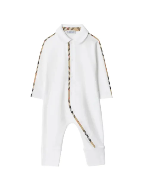 Burberry Kids grenouillère à carreaux (deux pièces)