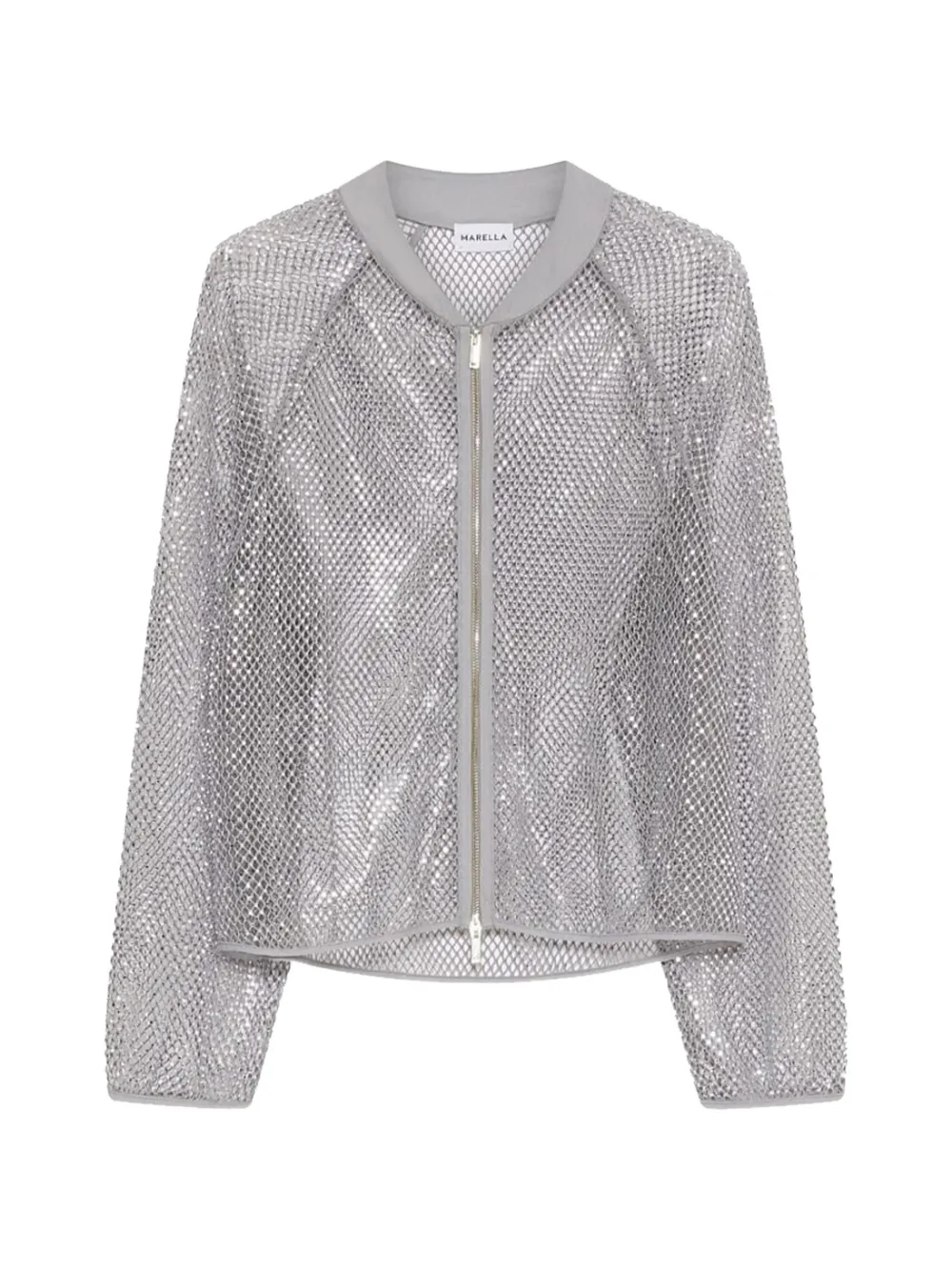 Marella rhinestone jacket - Grigio