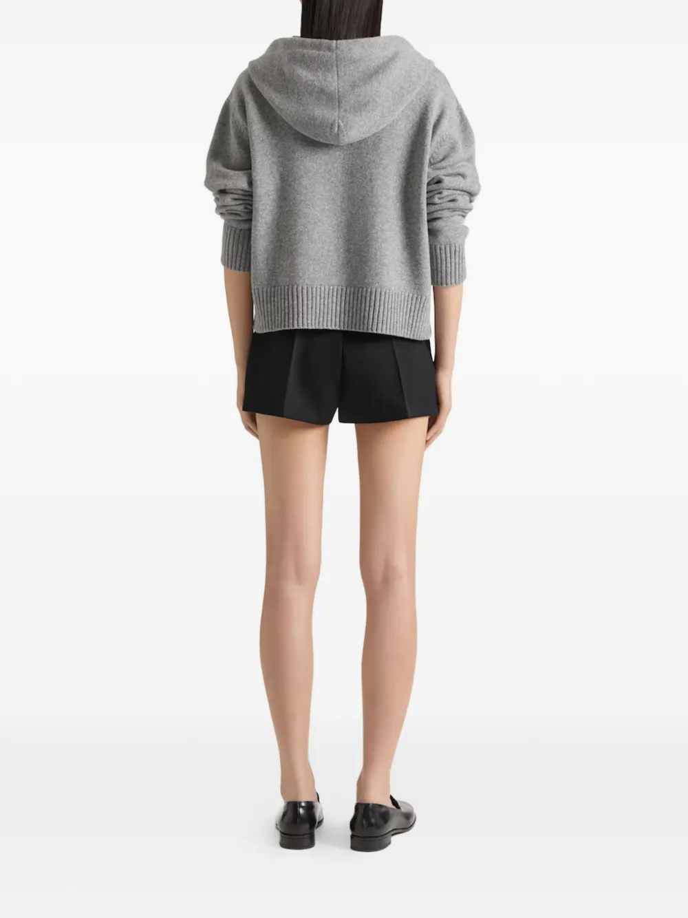  Givenchy Hooded Zip Knitwear - Grey 