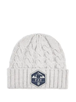 Canada Goose Arctic Disk Wool Beanie Hat | Grey | FARFETCH IN