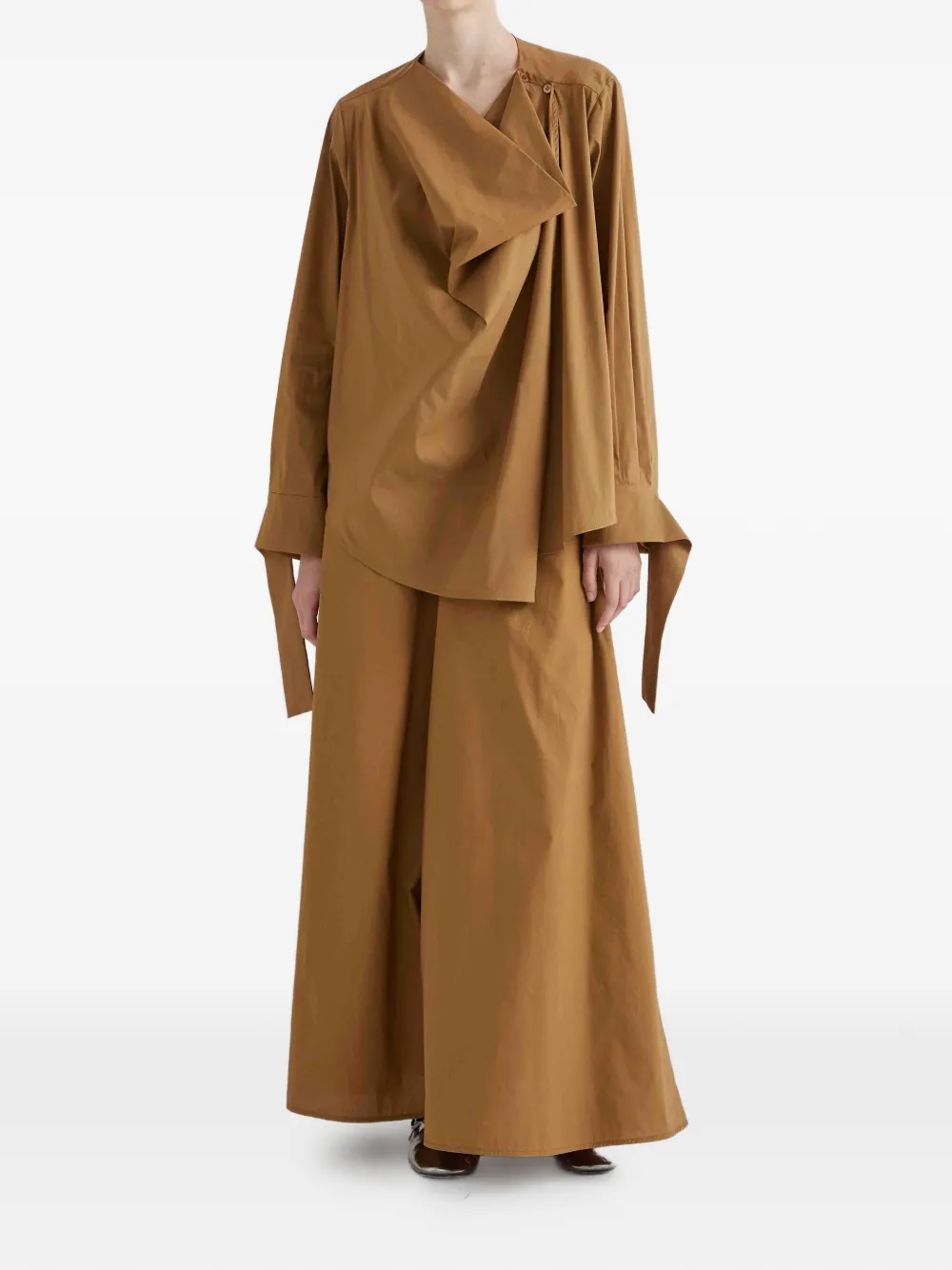  Meimeij Wide-leg Trousers - Brown 
