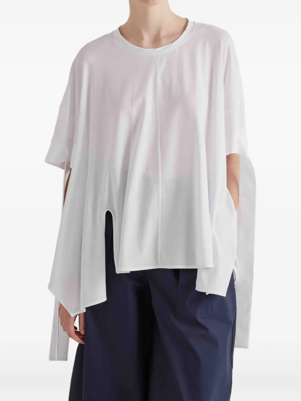 MeimeiJ asymmetric top - Bianco