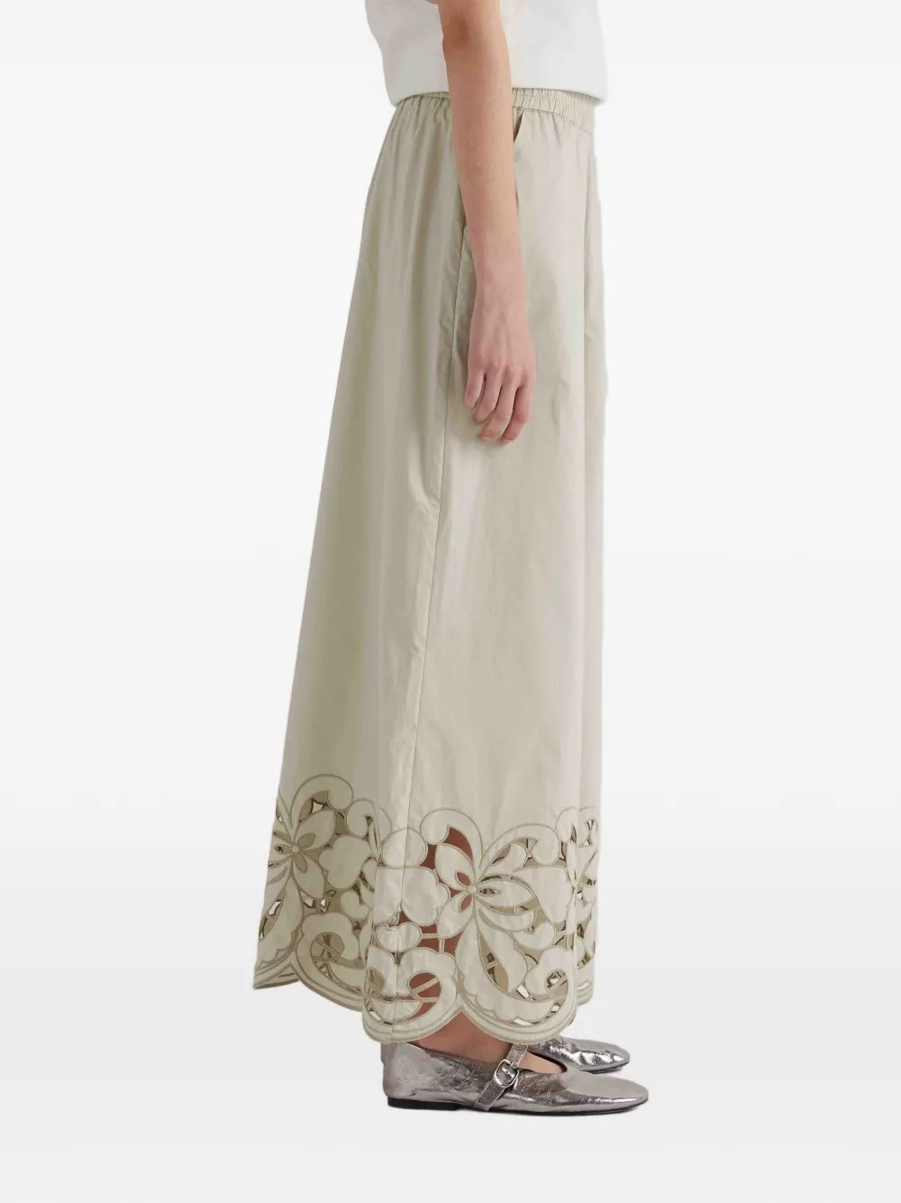  Meimeij Pocket Palazzo Pants - Neutrals 