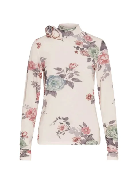 Marella floral-print long-sleeve top