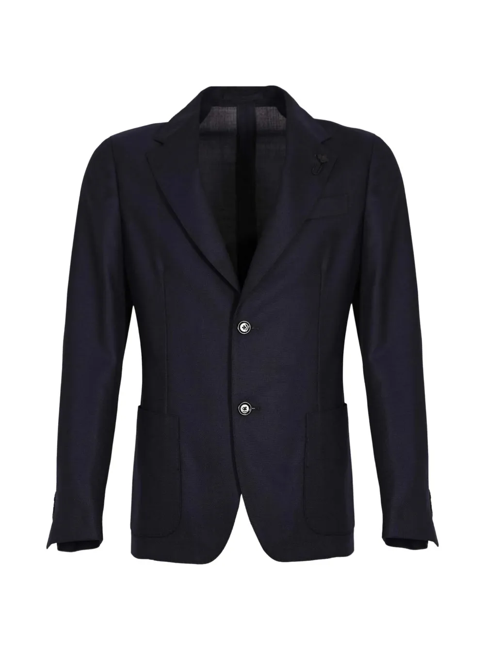 Lardini single-breasted wool blazer - Blu