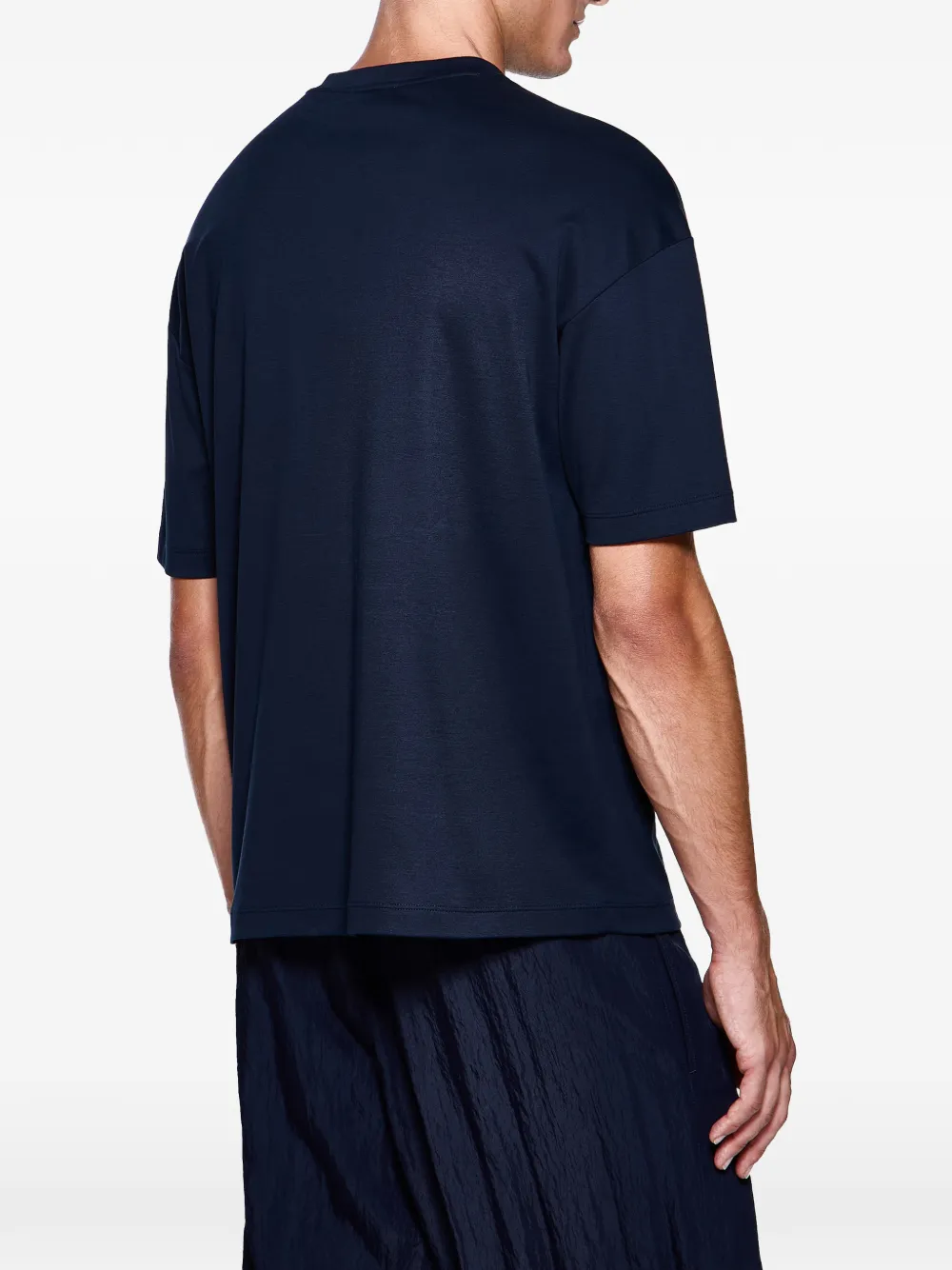 Giorgio Armani T-shirt met ronde hals Blauw