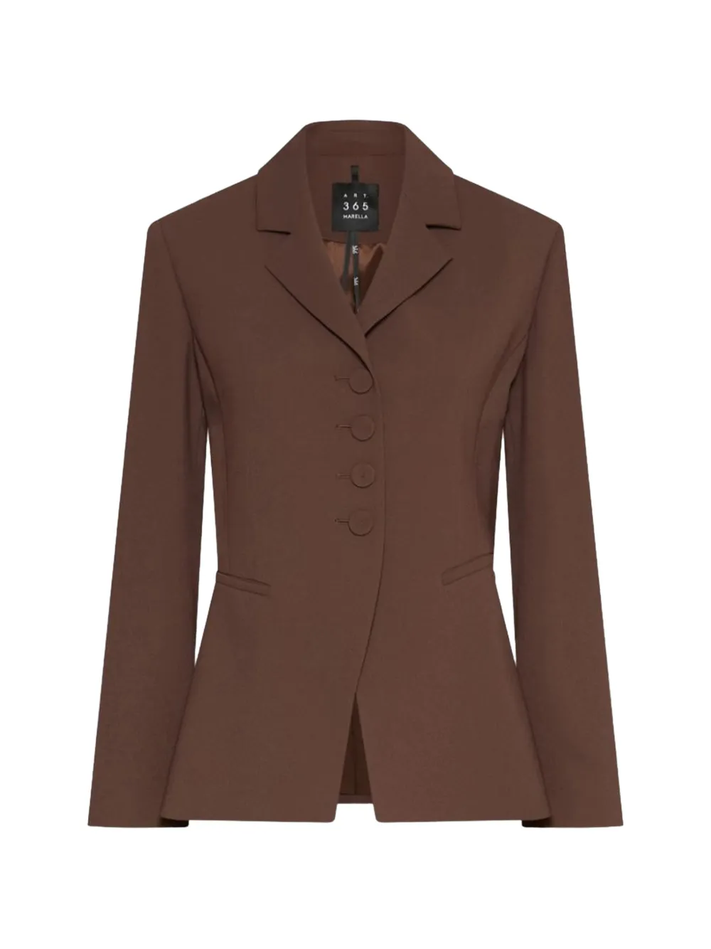 Marella button-fastening blazer - Marrone