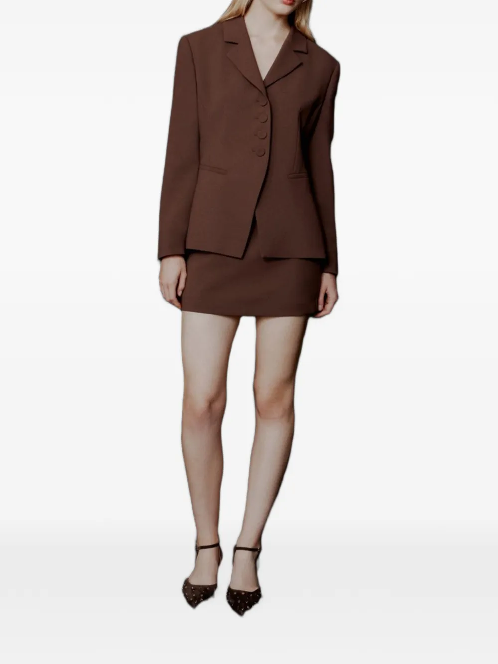  Marella Button-fastening Blazer - Brown 