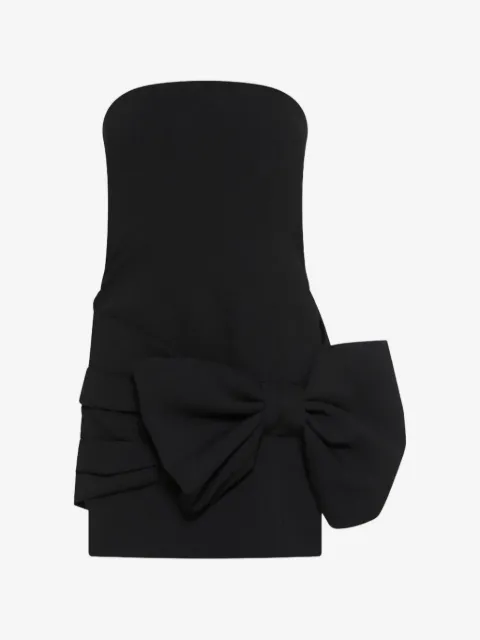 Marella vestido strapless con moño 