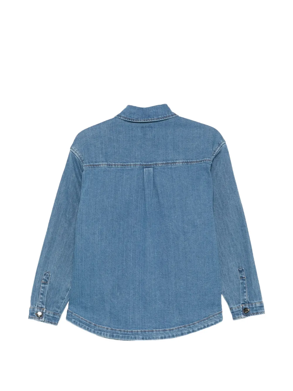  Fendi Kids Chest-pocket Shirt - Blue 